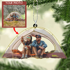 Personalized Photo Acrylic Ornament - Christmas Gift For Family Member, Friends - Customized Your Photo Ornament