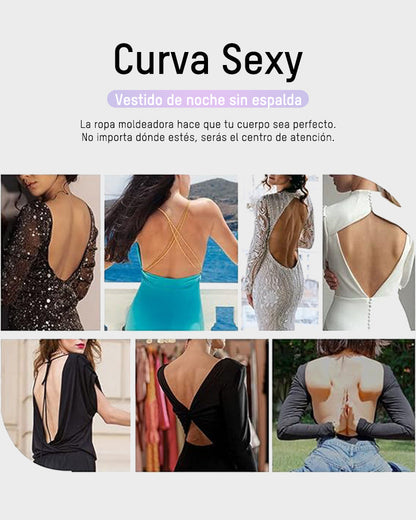 Body sin tirantes con escote en U y tanga