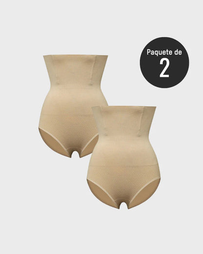 Bragas Moldeadoras de Cintura Alta con Firmeza (Paquete de 2)