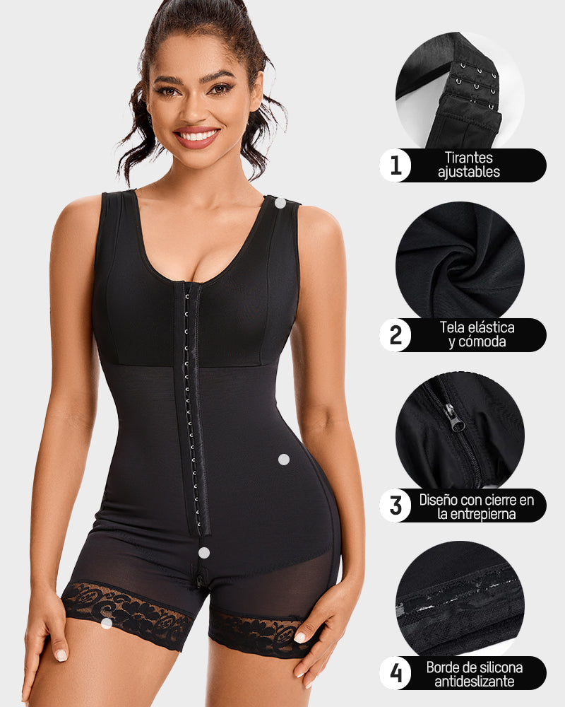 Faja Moldeadora con Control de Abdomen, Tirantes Anchos y Levanta Glúteos