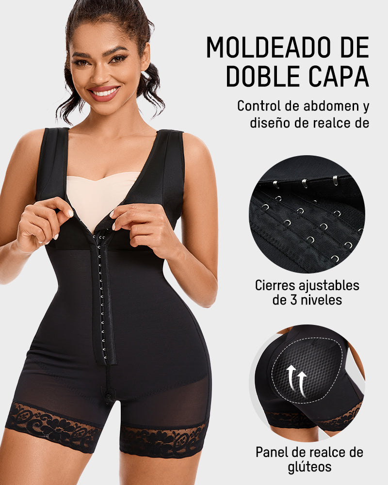 Faja Moldeadora con Control de Abdomen, Tirantes Anchos y Levanta Glúteos