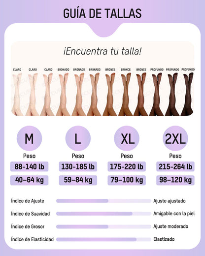 Medias Térmicas Mujer Afelpadas Translúcidas, Cómodas y Elástico, Para Clima Frío