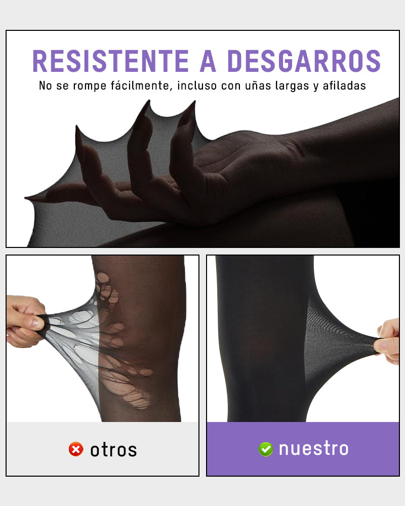 Pantimedias Negras Semitransparentes Adelgazantes