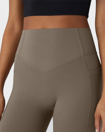 Leggings Deportivos con Control de Abdomen, Levantamiento de Glúteos y Bolsillos