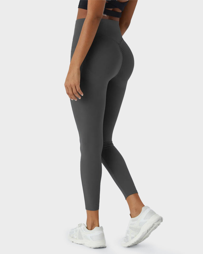 Leggings Deportivos con Control de Abdomen, Levantamiento de Glúteos y Bolsillos