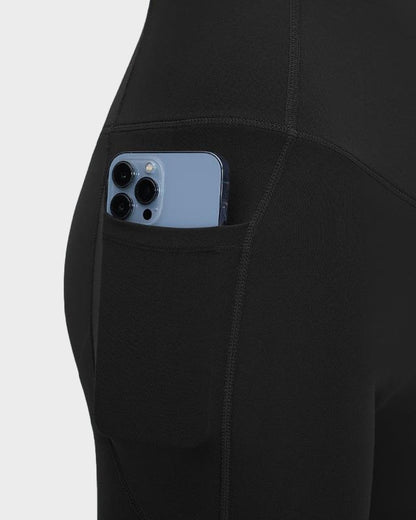 Leggings Deportivos con Control de Abdomen, Levantamiento de Glúteos y Bolsillos