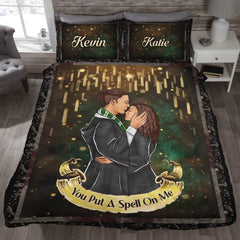 You Put A Spell One Me, Personalized Quilt Bed Set, Gifts For Him - Gifts For Her