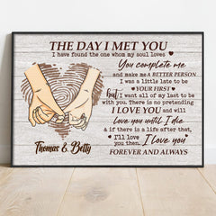 Love You Forever And Always Valentine Poster Personalized Gift